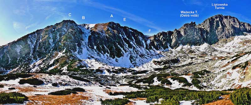 [Siodeko albo Siodekowa Kopa widziane od rozlegej rwni ok. 1800 m w Dolinie Furkotnej]